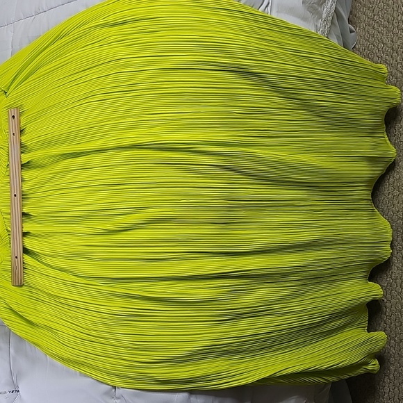 Torrid Maxi Sleeveless V-Neck Adjustable Spaghetti Straps Neon Green Dress. - Picture 11 of 16